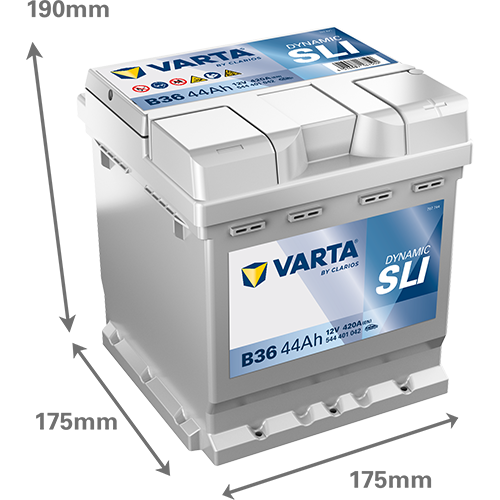 Автомобильный аккумулятор Varta Blue Dynamic 44Ah Ев (-/+) B36 (420EN) (544401042) - изображение 2