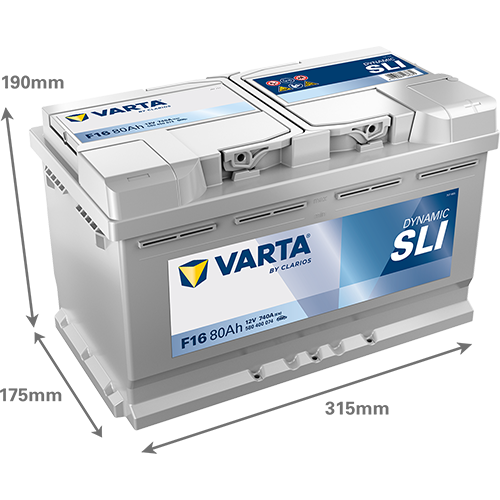 Автомобильный аккумулятор Varta Blue Dynamic 80Ah Ев (-/+) F16 (740EN) (580400074) - изображение 2