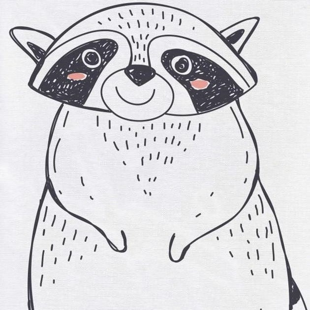 Materac do przewijania na komodę Ceba Baby 70 x 50 cm Raccoon (W-143-000-636) - obraz 2