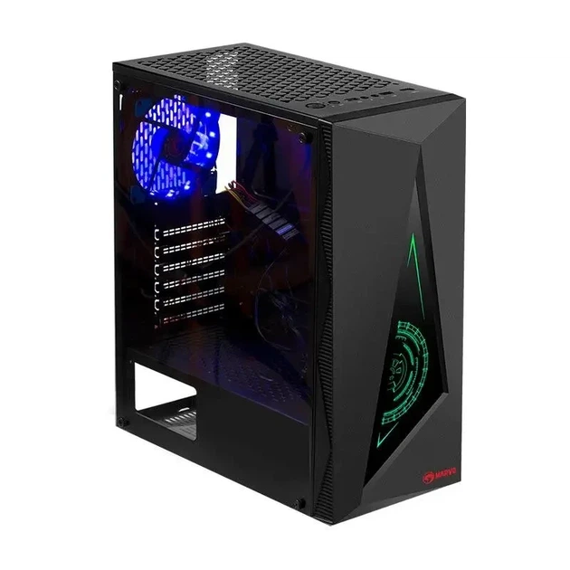 Корпус для игрового ПК MARVO Tazos 110 CA-119 (370×185×420 мм) Черный - изображение 5