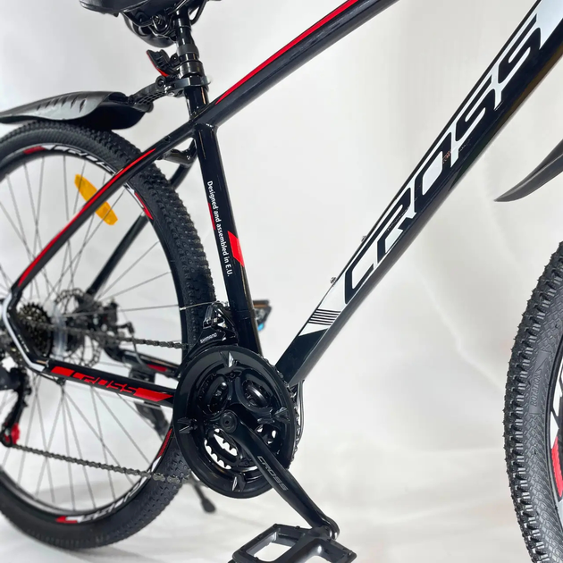 Велосипед Cross 29" Tracker 2025 Рама 21" black-red - изображение 2