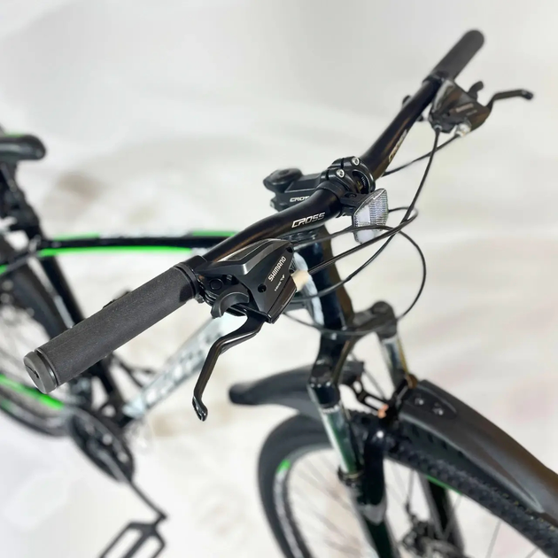 Велосипед CrossBike 26" Tracker 2025 Рама 17" black-green - изображение 2