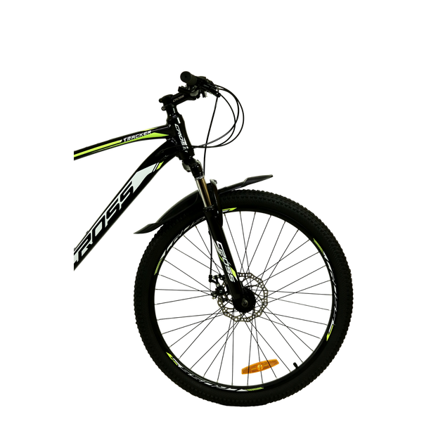 Велосипед CrossBike 26" Tracker 2025 Рама 17" black-yellow - изображение 4