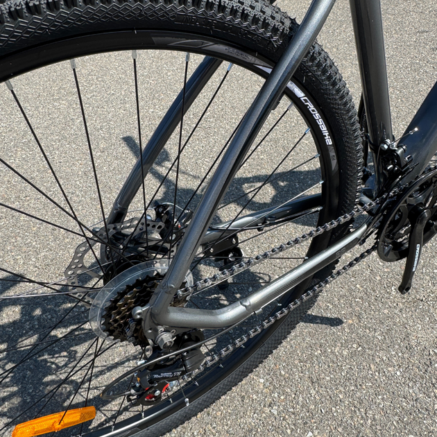 Велосипед CrossBike 27" Tracker 2025 Рама 17" black-grey - Фото 6 Велосипед CrossBike 27" Tracker 2025 Рама 17" black-grey - изображение 6