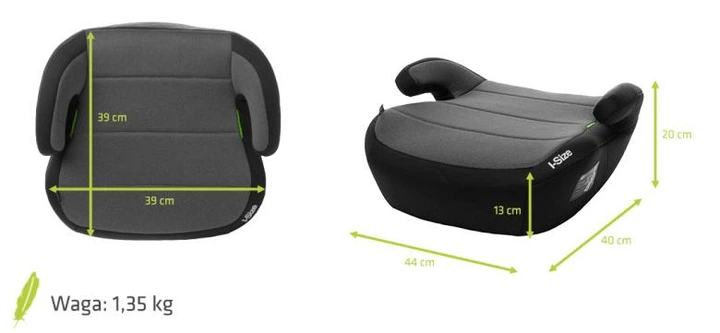 Автокрісло бустер 4BABY BOOST Grey на ріст 125–150 см, дитяче сидіння в авто, автомобільне крісло група 3 відповідає стандарту ECE R129 - зображення 4