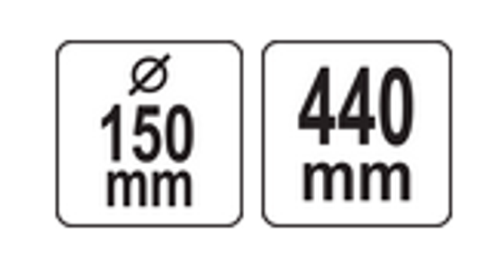 Zestaw przyssawek do układania płytek ceramicznych YATO 2x150 mm z 2 prowadnicami 44 cm (YT-37210) - obraz 5