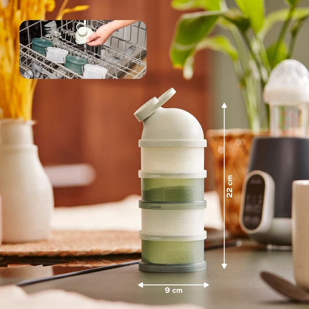 Набор контейнеров Babymoov Babydose 60 мл х 4 шт Mineral Green (A004214) - изображение 8