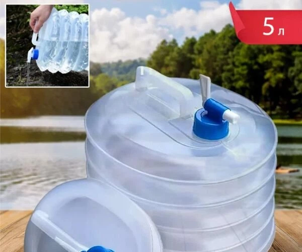 Канистра пакет для воды складная с ручкой и краном ViO PE-FT 5l - изображение 7