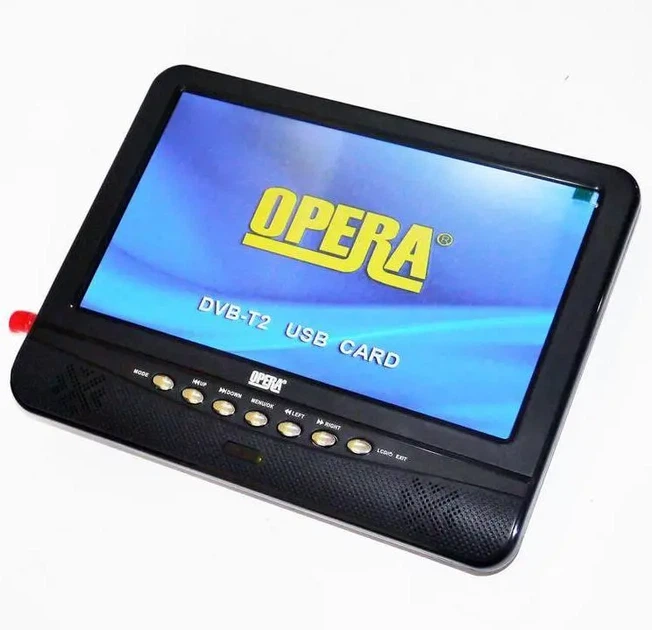 Портативный телевизор OPERA-901 ЖК TV экран 9,5 - изображение 2