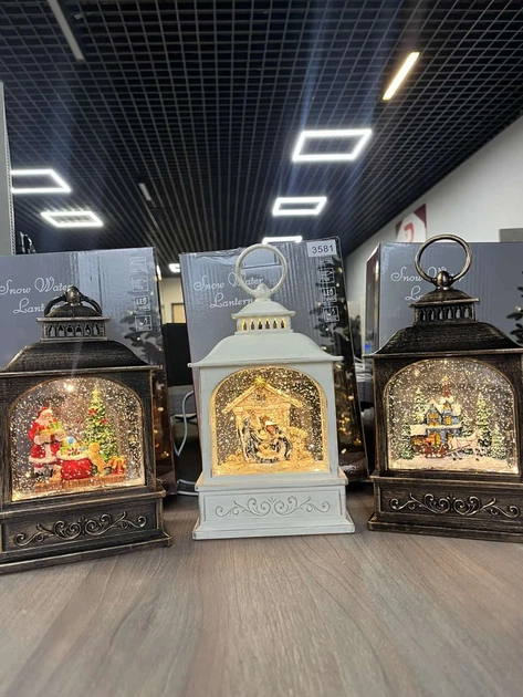 Новорічний музичний ліхтар нічник з підсвічуванням Xmas 24072D Різдвяна ніч - зображення 9