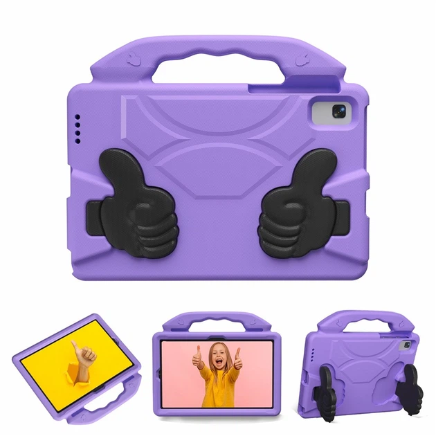 Противоударный детский чехол EVA Kids Like с подставкой на Lenovo Tab K10 TB-X6C6F / TB-X6C6X 10.3" Сиреневый - Фото 2 Противоударный детский чехол EVA Kids Like с подставкой на Lenovo Tab K10 TB-X6C6F / TB-X6C6X 10.3" Сиреневый - изображение 2