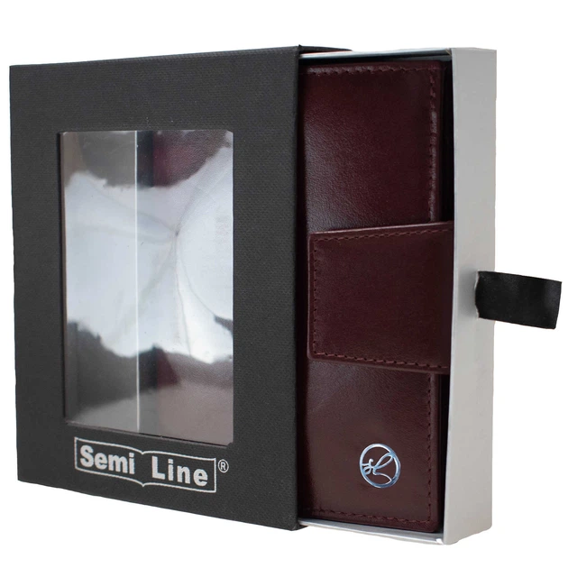 Кошелек женский кожаный Semi Line RFID Dark Red (P8261-2) - изображение 4