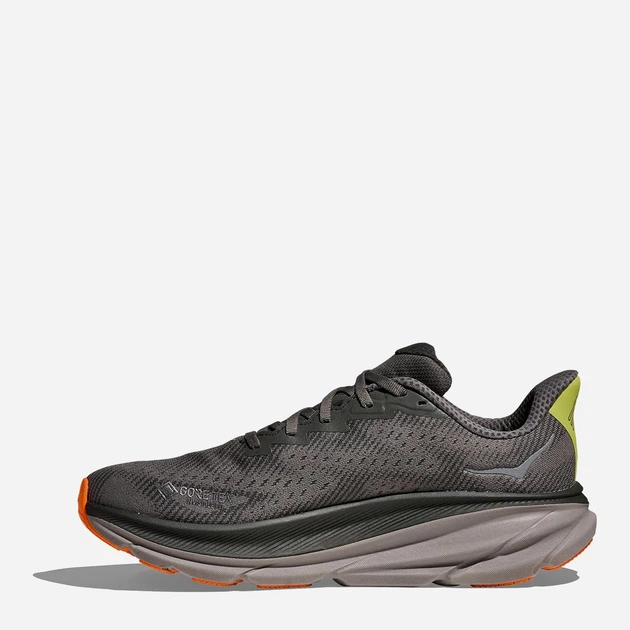 Мужские кроссовки для бега с Gore-Tex HOKA ONE ONE M Clifton 9 Gtx 1141470F-ALTG 40 (7US/6.5UK) 25 см Черные (198605127380) - изображение 3