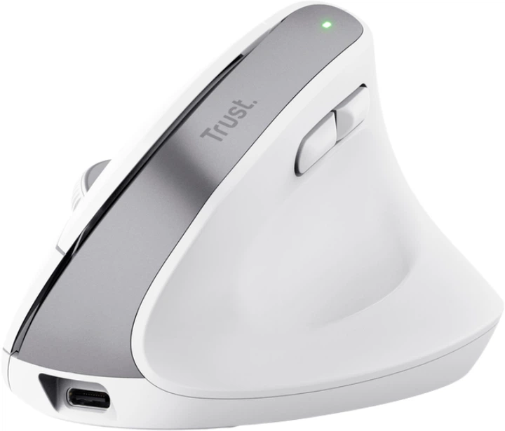 Mysz Trust Bayo+ Ergo Wireless/Bluetooth White (TR25399) - obraz 4