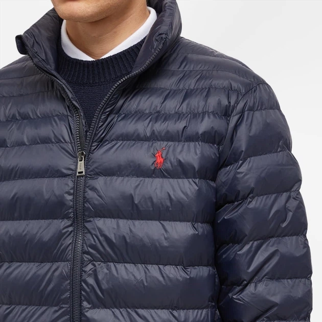 Пуховик Polo Ralph Lauren Recycled Lightweight Down Jacket Blue 710810897007 L - изображение 6