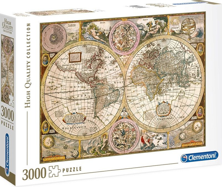 Puzzle Clementoni Stara mapa 3000 elementów (PCL-33531) - obraz 1