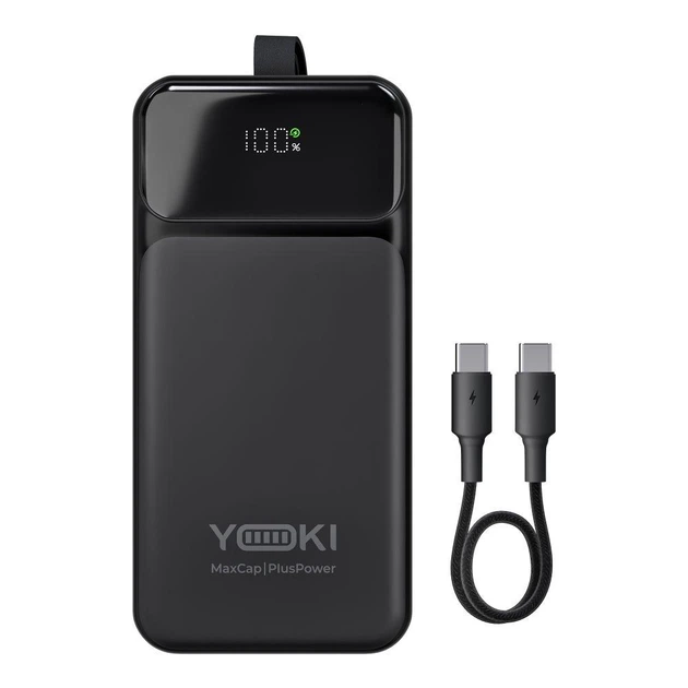 Повербанк 40000 mAh 65W для ноутбука Yoki MaxCap с PD/QC, LED