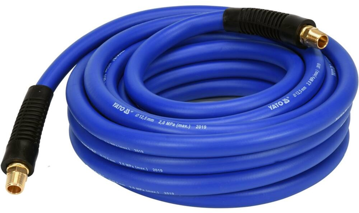 Wąż pneumatyczny hybrydowy YATO 1/2" 10 m, końcówki G3/8" (YT-24236) - obraz 1