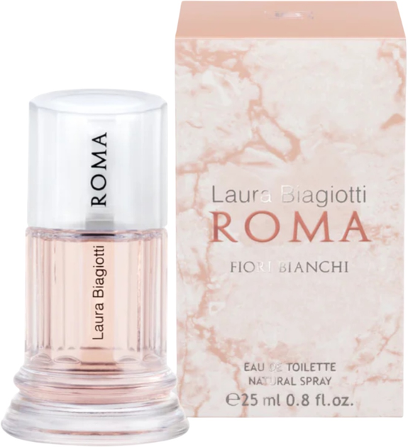 Woda toaletowa damska Laura Biagiotti Roma Fiori Bianchi 25 ml (8058045437086) - obraz 2