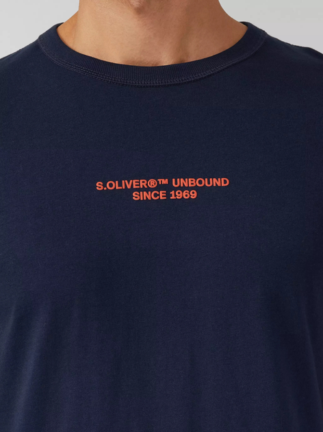 T-shirt męski bawełniany s.Oliver 10.3.11.12.130.2170132-59D2 2XL Ciemnogranatowy (4099978326997) - obraz 4