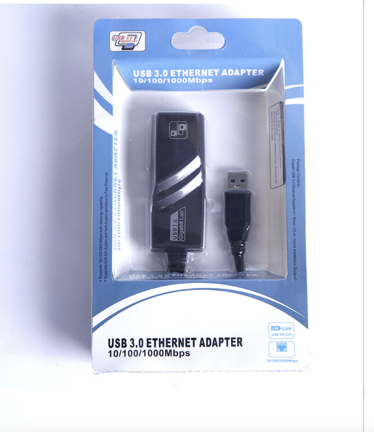 Внешняя сетевая карта USB 3.0 Ethernet RJ45 1 Гбит - изображение 3