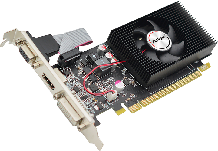 Відеокарта AFOX PCI-Ex GeForce GT 730 2GB GDDR3 (128bit) (700/1333) (VGA, DVI, HDMI) (AF730-2048D3L3-V2) - зображення 2