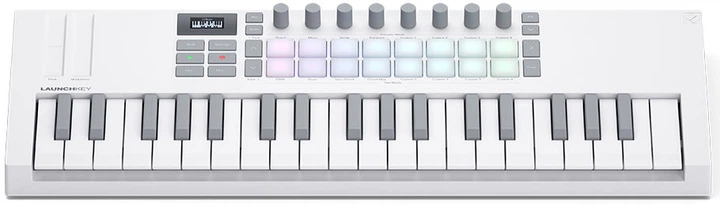 MIDI клавиатура Novation Launchkey Mini 37 MK4 White Edition - изображение 2