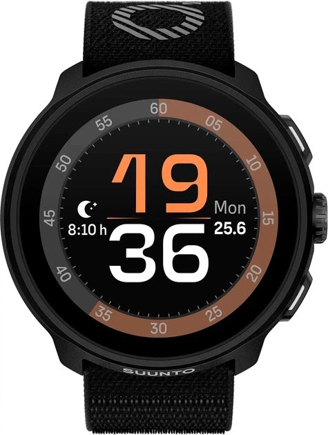Smartwatch Suunto Run All Black z paskiem tekstylnym (6417084212603) - obraz 8