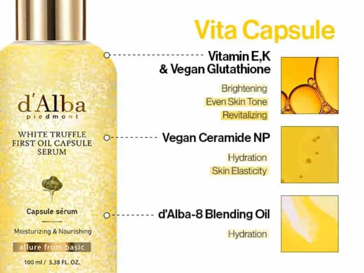 Тонер сыворотка с витамином C и белым трюфелем Dalba D'ALBA Vita Toning Serum Toner 180 мл - изображение 2