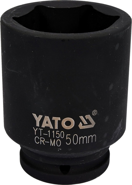Головка ударна YATO шестигранна подовжена 3/4" 50 мм YT-1150 (5906083911507) - зображення 1