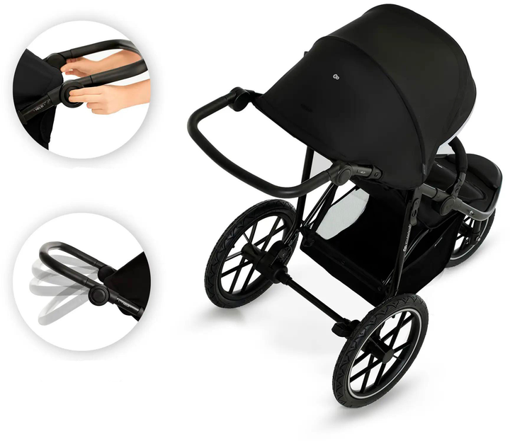 Wózek spacerowy KinderKraft Helsi 2 Black (KSHELS02BLK0000) (5902533926046) - obraz 12