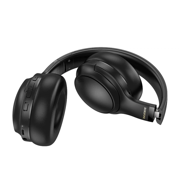 Беспроводные Bluetooth наушники с микрофоном BOROFONE BO29 BT5.4. 200mAh, AUX, до 22 часов работы Black - изображение 6