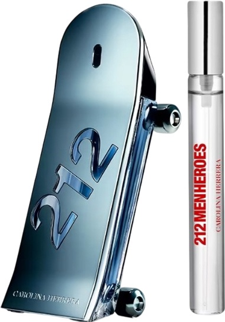 Zestaw męski Carolina Herrera 212 Heroes Woda toaletowa 90 ml + Woda toaletowa 10 ml (8411061092453) - obraz 1