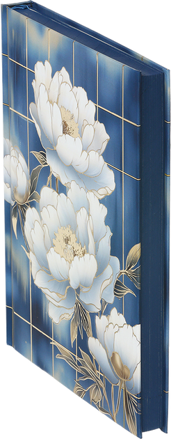 Ежедневник недатированный полиграфический Buromax Peony А5 336 страниц Голубой (BM.20170-14) - изображение 4