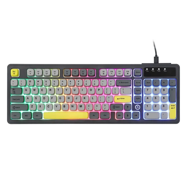 Игровая клавиатура Ajazz AF98 (98 клавиш, RGB-подсветка, USB-C