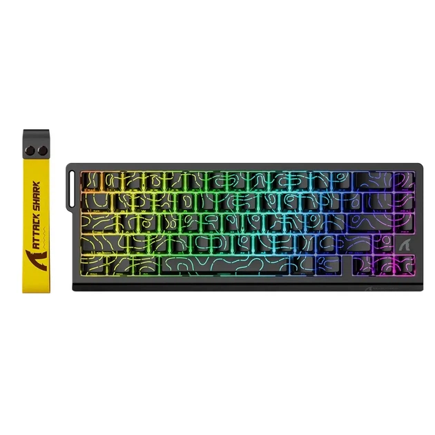 Клавиатура ATTACK SHARK X68 HE, для гейминга (RGB, Outemu Jade