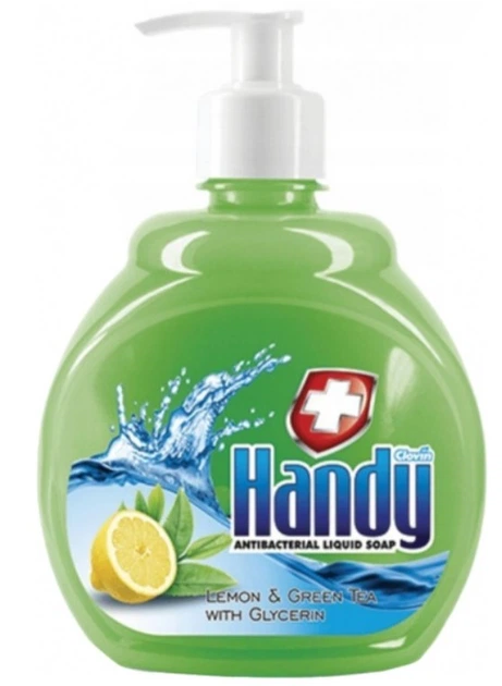 Жидкое мыло Handy Lemon&Green Tea with Glycerin Антибактериальное 500 мл - Фото 1 Жидкое мыло Handy Lemon&Green Tea with Glycerin Антибактериальное 500 мл - изображение 1
