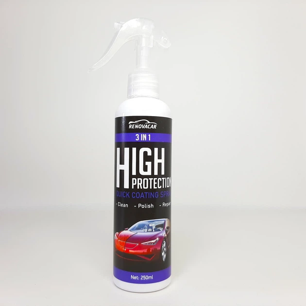 Нано-спрей поліроль для кузова з керамічним ефектом RenovaCar High Protection, 250 мл (X-2133) - зображення 2