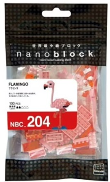 Zestaw do zabawy Nanoblock Różowy flaming 100 elementów NBC204 (4972825202890) - obraz 2