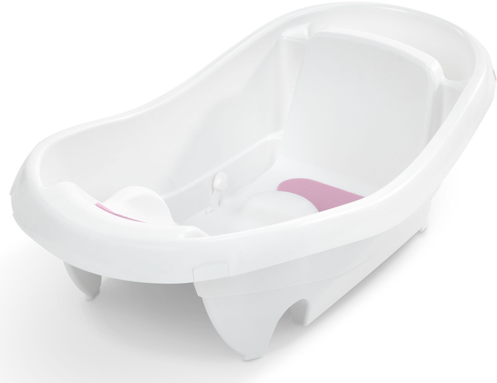 Дитяча ванночка Ingenuity Summer 3 в 1 Comfy Clean Біла (17138) (012914171387) - зображення 3