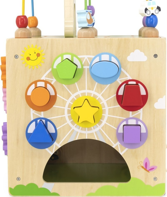 Дерев'яний бізікуб Viga Toys 5 в 1 (44591) - зображення 6