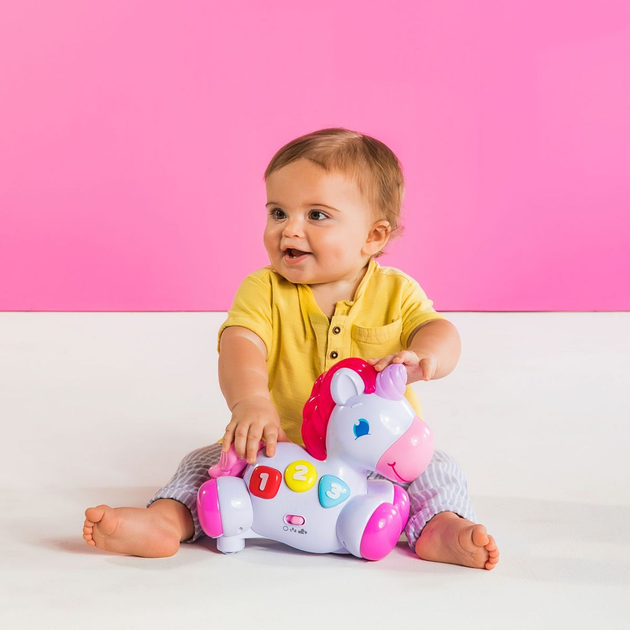 Zabawka muzyczna Bright Starts Rock & Glow Unicorn (10307) (074451103078) - obraz 5