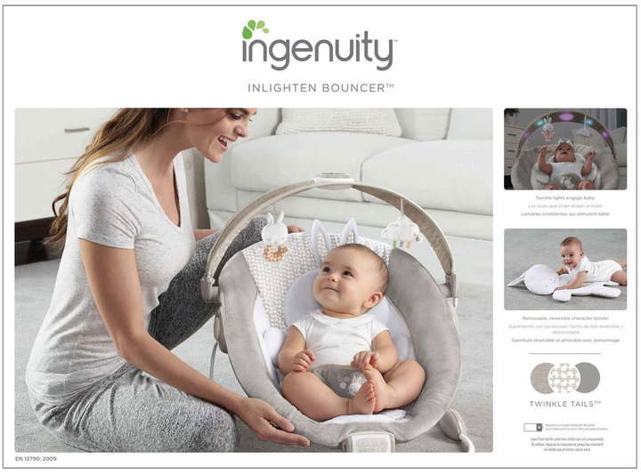 Шезлонг Ingenuity Twinkle Tails (11200) (074451112001) - зображення 8