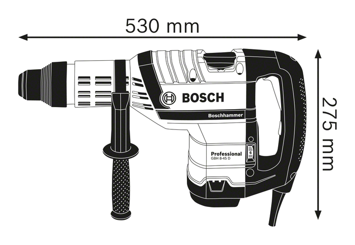 Перфоратор Bosch Professional Heavy Duty GBH 8-45 D (0611265100) - изображение 5