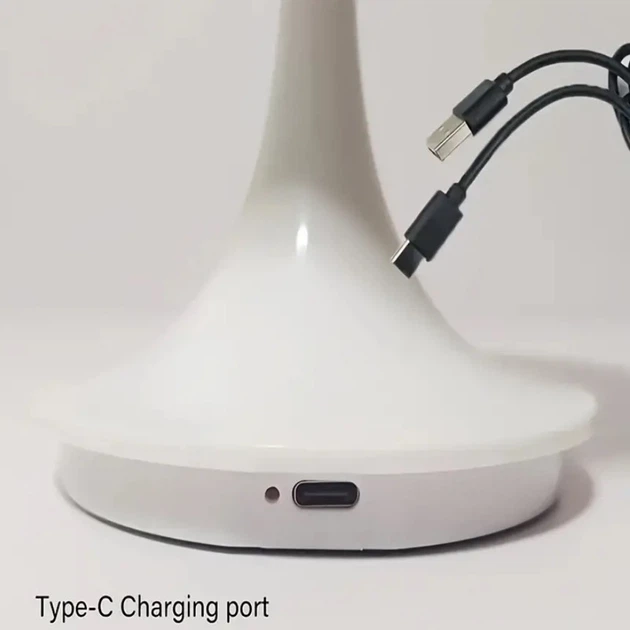 Лампа нічник "Гриб" світлодіодна, портативна, сенсорна, зарядка USB For Type-C - Фото 10 Лампа нічник "Гриб" світлодіодна, портативна, сенсорна, зарядка USB For Type-C - изображение 10