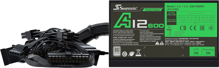 Блок живлення Seasonic A12-600 (SSR-600RA) - зображення 4