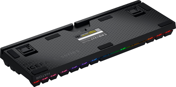 Klawiatura bezprzewodowa Hator Icefall Mecha TKL Rainbow Wireless/USB Black (HTK287UA) - obraz 6