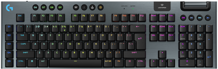 Klawiatura bezprzewodowa Logitech G915 X Lightspeed Switch-Clicky Wireless/Bluetooth/USB Black (920-012709) - obraz 1