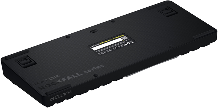 Klawiatura bezprzewodowa Hator Rockfall 3 Mecha TKL QMK/VIA Orange Wireless Black (HTK850UA) - obraz 6