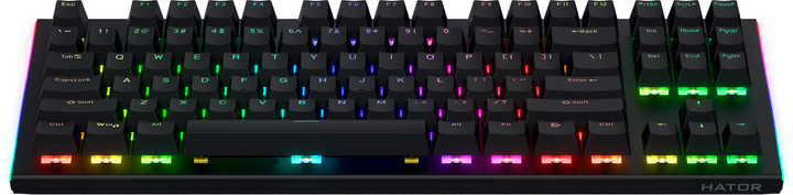 Клавіатура дротова Hator Gravity X TKL USB Black (HTK550) - зображення 2